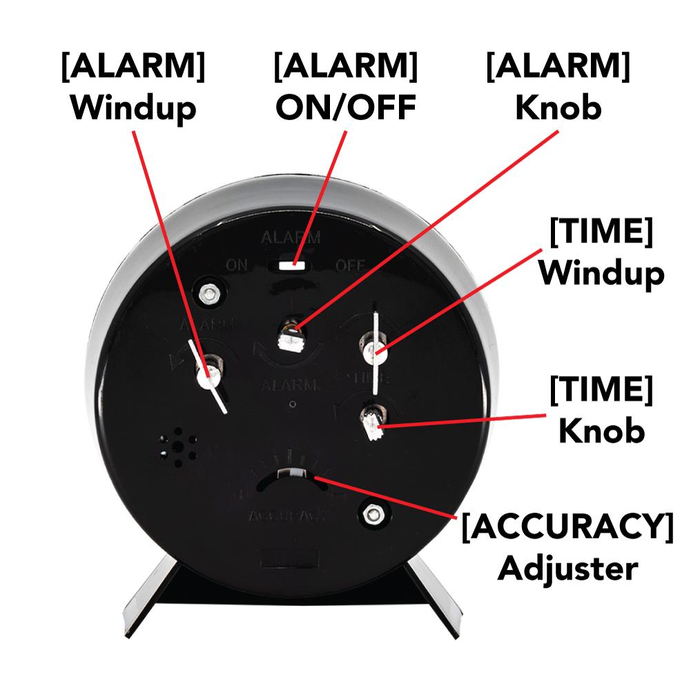 mechanical wind up alarm clock